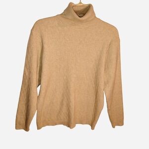 Voboom cream turtleneck sweater Size XL